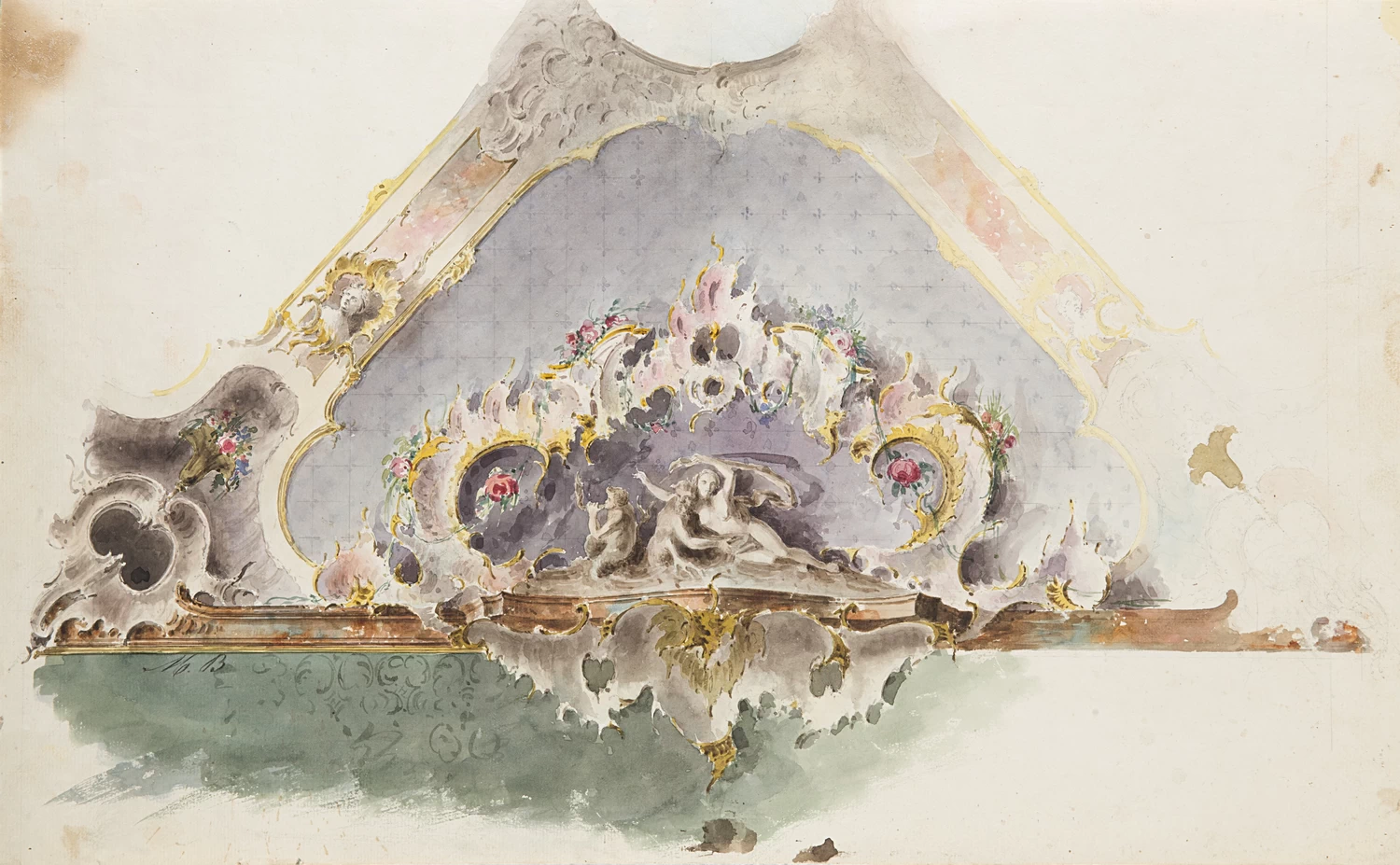 (Attribuito a), Studio di soffitto